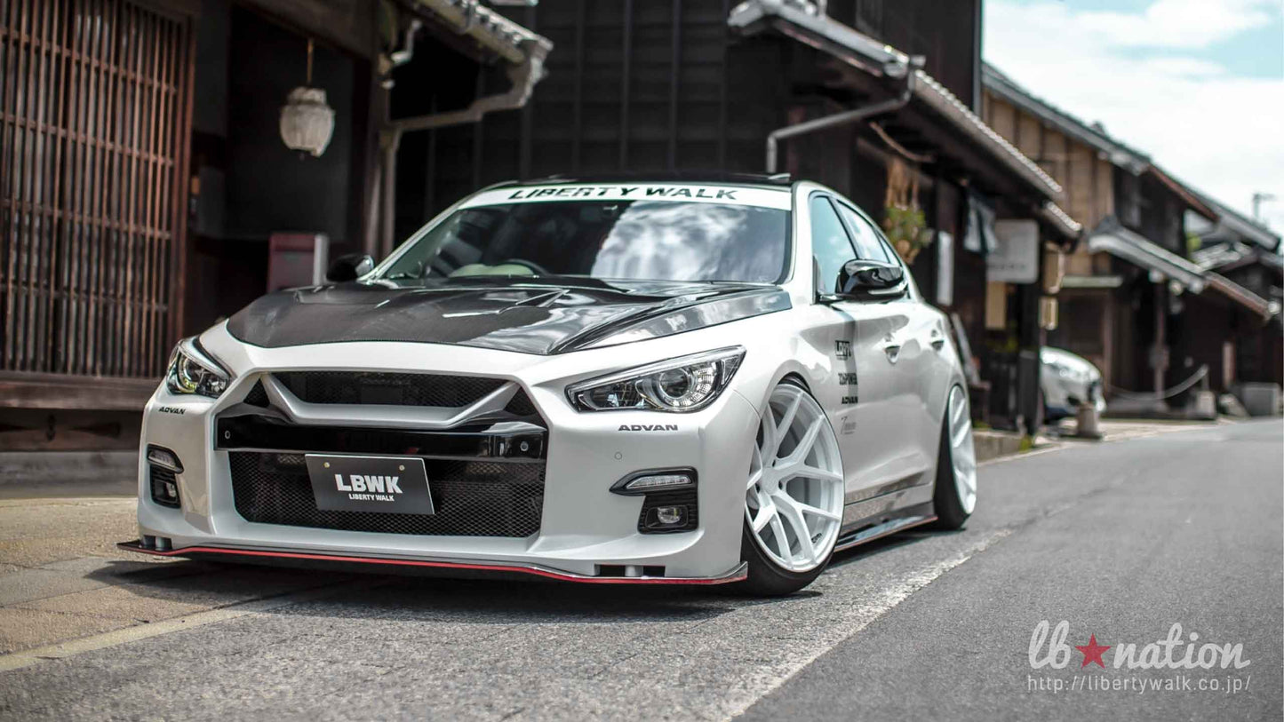 lb★nation Nissan V37 Skyline Complete Body Kit with Bonnet Hood