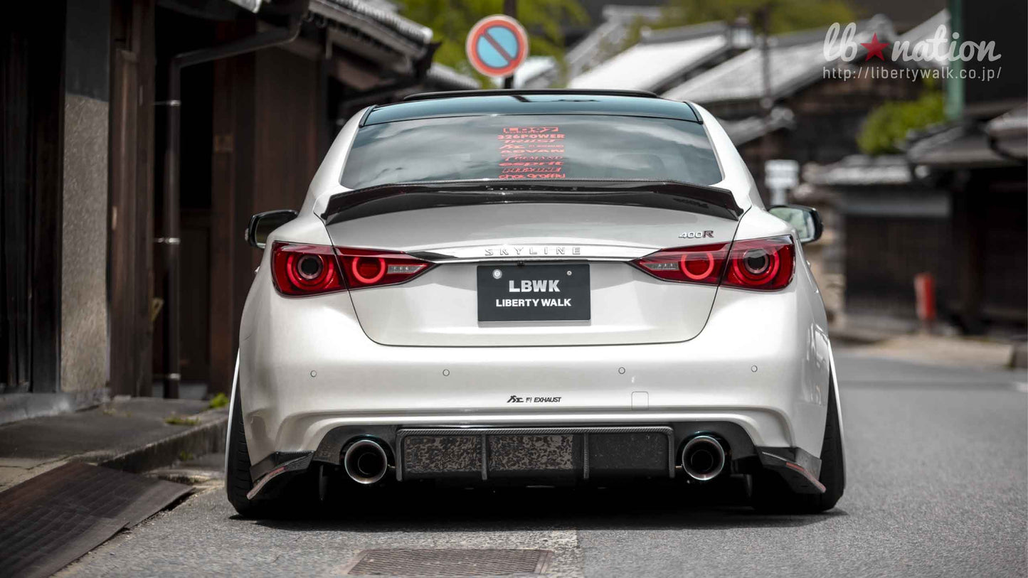 lb★nation Nissan V37 Skyline Complete Body Kit with Bonnet Hood