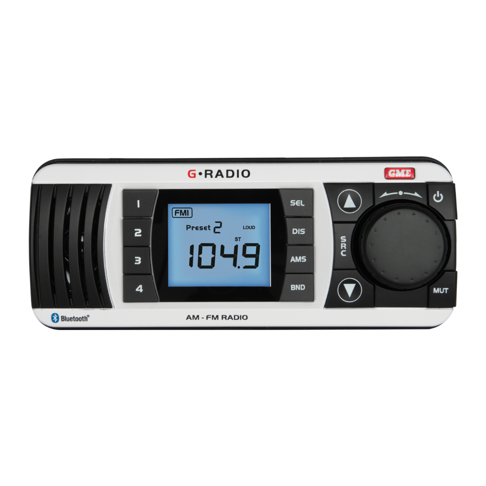 GME GR300BTWEP2 Marine Stereo - AM/FM Marine Radio Entertainment Pack