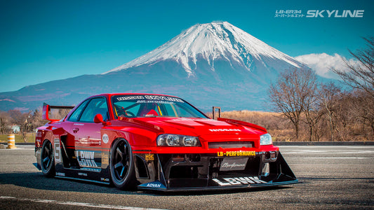 [LIMITED] LB-ER34 Super Silhouette Nissan Skyline Complete Body Kit